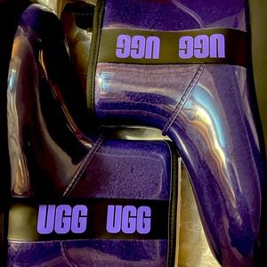 Purple UGG rain boots NEVER WORN